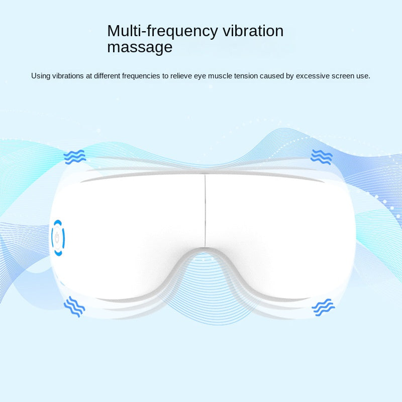 Masajeador Ocular Plegable con Bluetooth — Vibración y Terapia de Calor