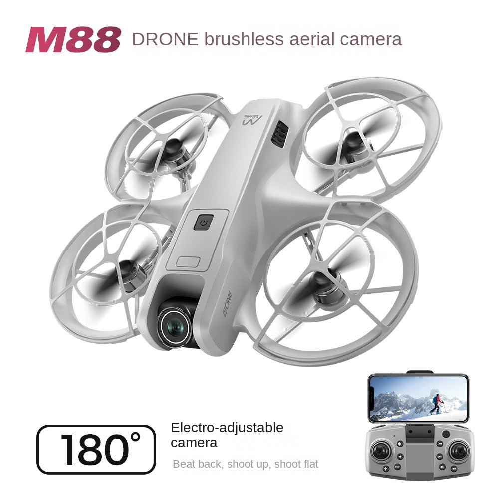 Dron M88 Brushless con Doble Cámara y Control por Móvil — Plegable
